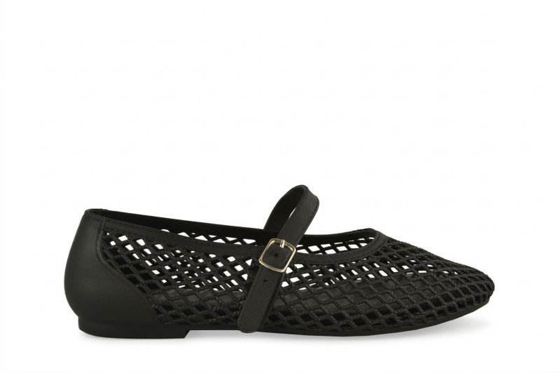 Балетки жіночі чорні з силікону (009062)