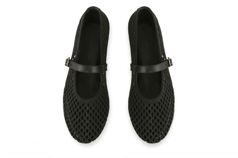 Балетки жіночі чорні з силікону (009062)