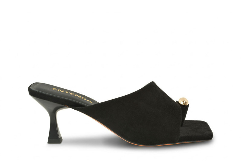 Мюлі чорні з натуральної замши (008962)