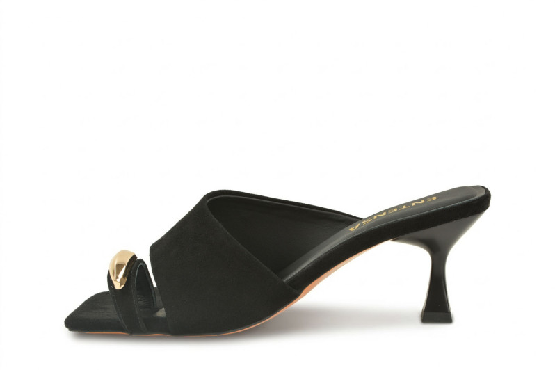 Мюлі чорні з натуральної замши (008962)