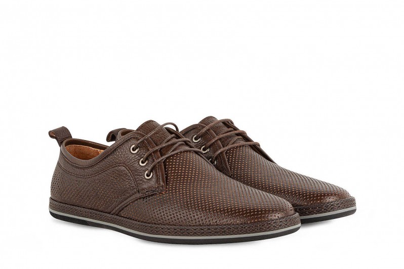 Туфлі чоловічі коричневі з натуральної шкіри (005899)