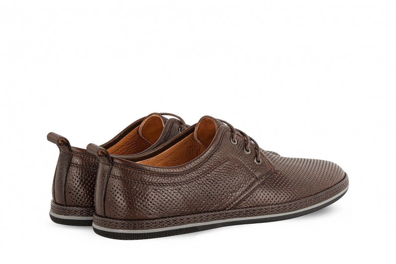 Туфлі чоловічі коричневі з натуральної шкіри (005899)
