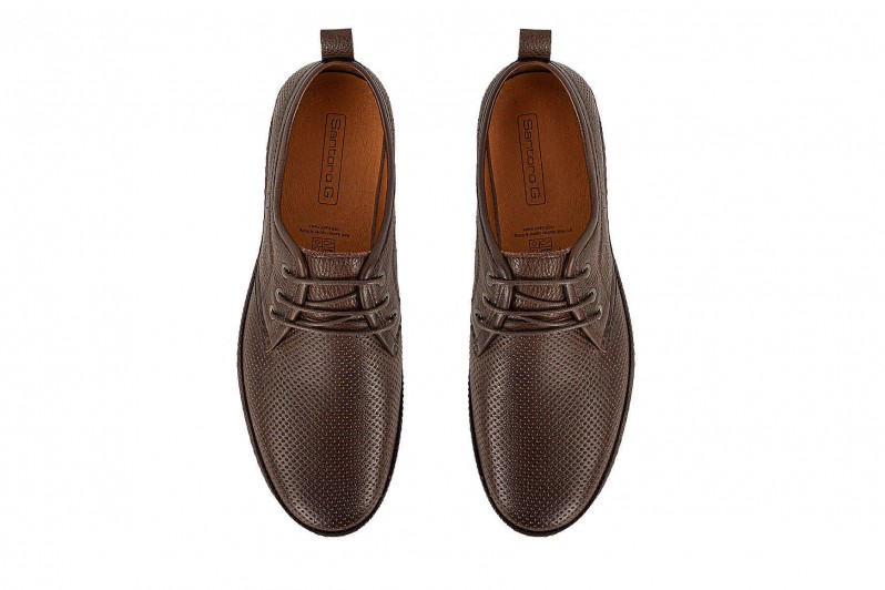 Туфлі чоловічі коричневі з натуральної шкіри (005899)