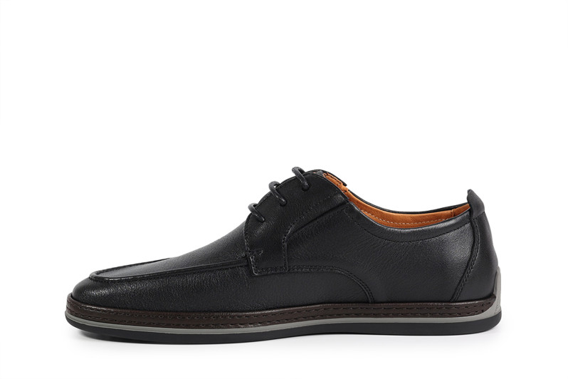 Туфлі чоловічі чорні з натуральної шкіри (008837)