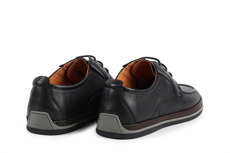 Туфлі чоловічі чорні з натуральної шкіри (008837)