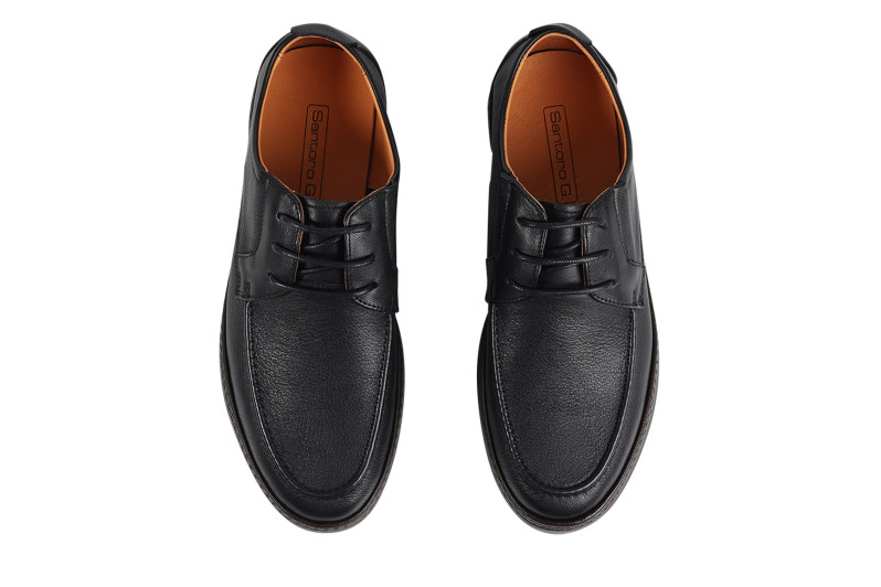 Туфлі чоловічі чорні з натуральної шкіри (008837)