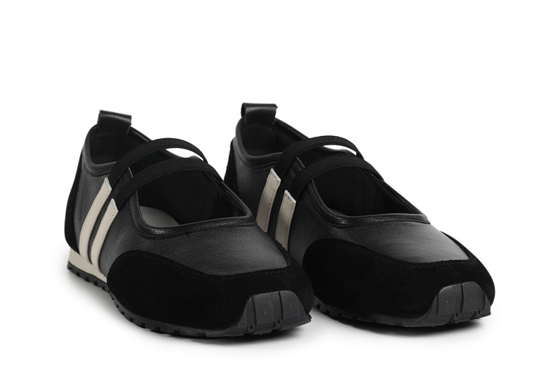 Кросівки жіночі чорні з натуральної шкіри, натуральної замши (008790)