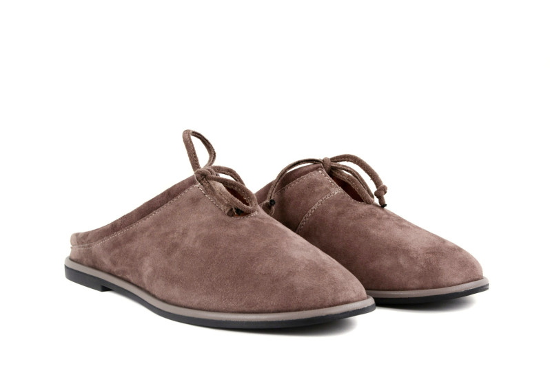 Мюлі коричневі з натуральної замши (009015)