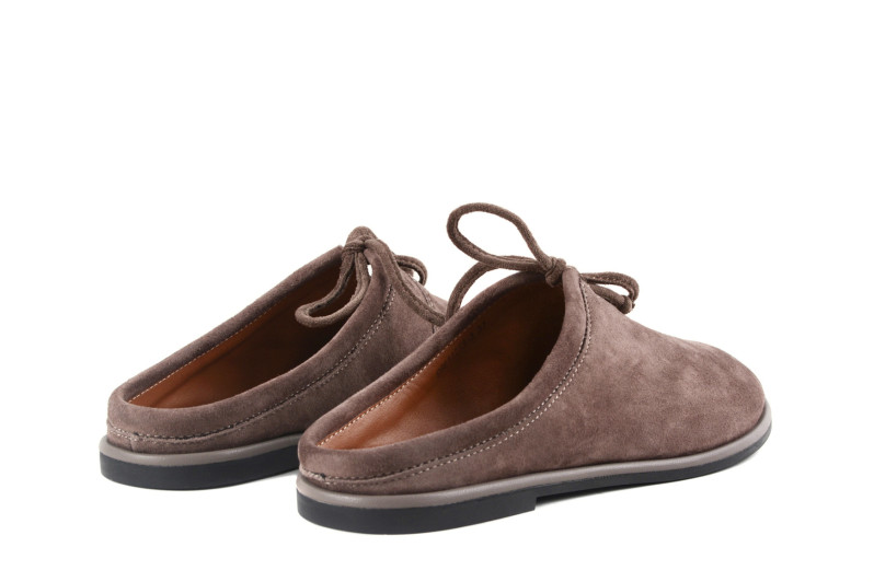 Мюлі коричневі з натуральної замши (009015)