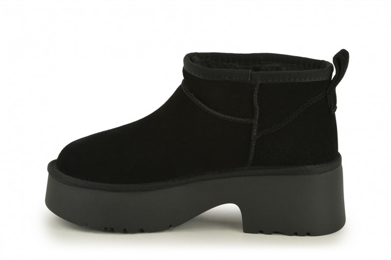 Уггі жіночі чорні з натуральної замши (008579)