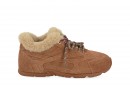 Кросівки жіночі руді з натуральної замші (008589)