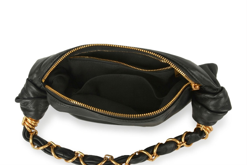 Сумка жіноча чорна з натуральної шкіри (009038)