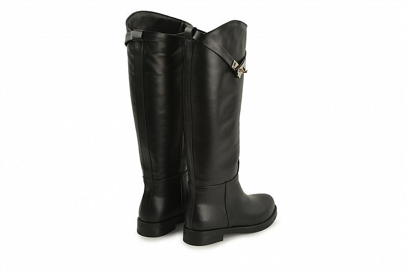 Чоботи жіночі чорні з натуральної шкіри (008491) Чоботи жіночі чорні з натуральної шкіри (008491)