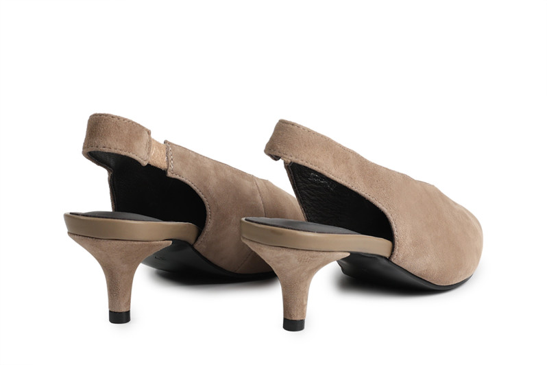 Туфлі жіночі бежеві з натуральної замши (008870)