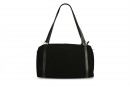 Сумка жіноча чорна з натуральної замши (008704)