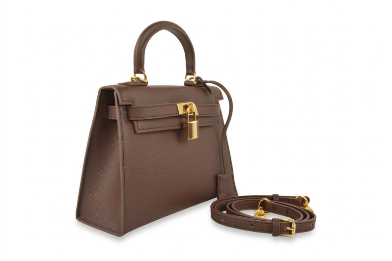 Сумка жіноча коричнева з натуральної шкіри (009033)