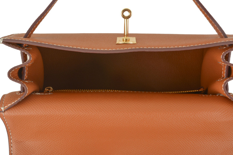 Сумка жіноча руда з натуральної шкіри (009034)