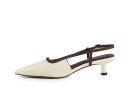 Туфлі жіночі молочні з натуральної шкіри (008840)