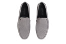 Мокасини чоловічі сірі з натуральної шкіри (008809)