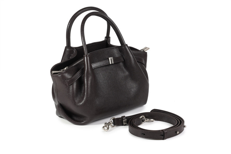 Сумка жіноча коричнева з натуральної шкіри (008910)