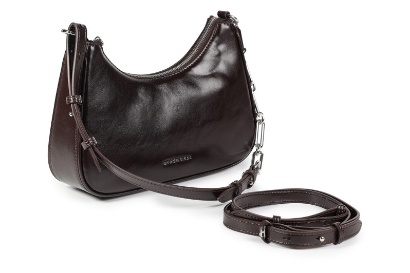 Сумка жіноча коричнева з натуральної шкіри (008909)