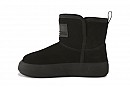 Уггі жіночі чорні з натуральної замши (008510)