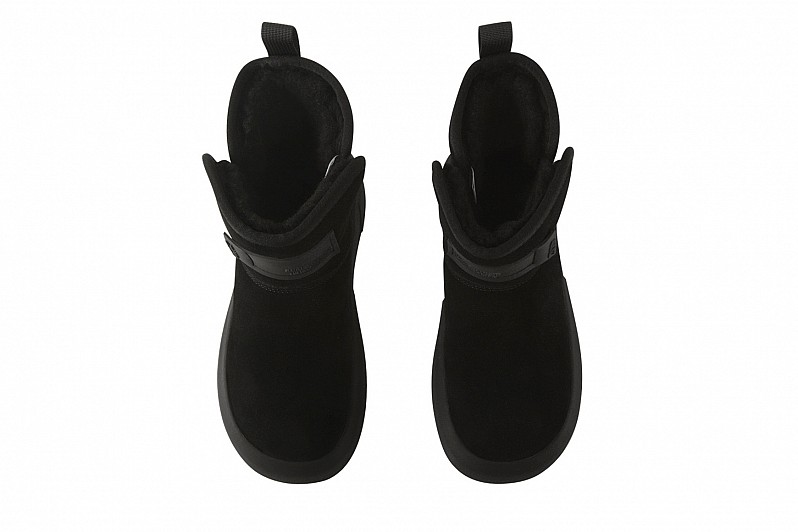 Уггі жіночі чорні з натуральної замши (008510)