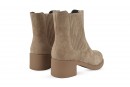 Черевики жіночі бежеві з натуральної замші (008587)