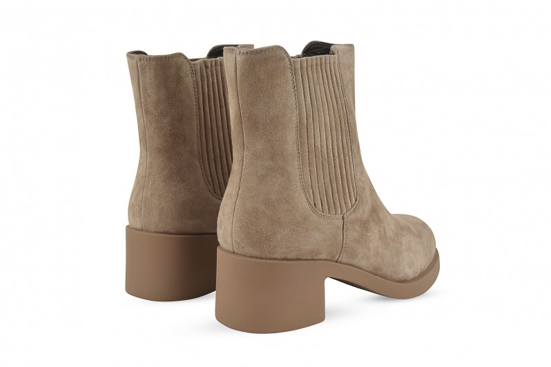 Черевики жіночі бежеві з натуральної замші (008587)