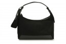 Сумка жіноча чорна з натуральної замши (008696)