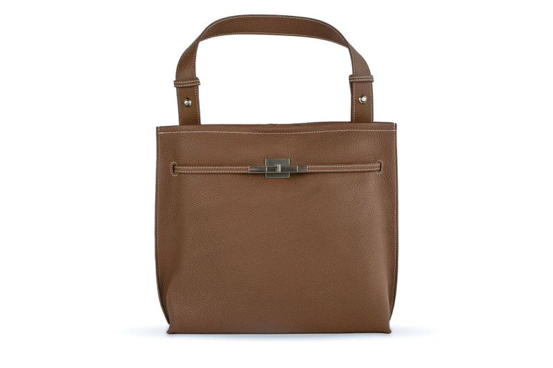 Сумка жіноча коричнева з натуральної шкіри (009025)