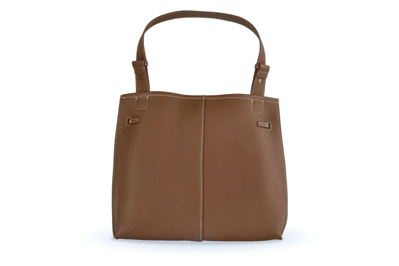 Сумка жіноча коричнева з натуральної шкіри (009025)