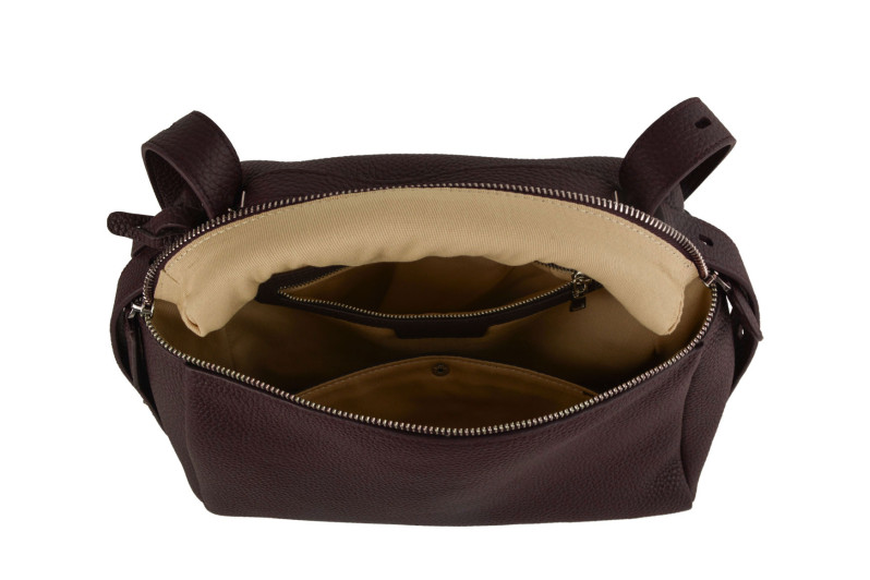 Сумка жіноча коричнева з натуральної шкіри (009065)