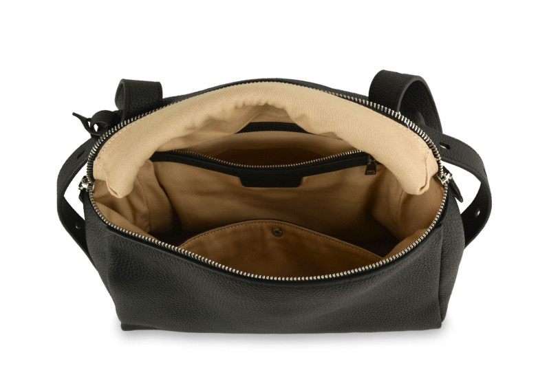 Сумка жіноча чорна з натуральної шкіри (009066)