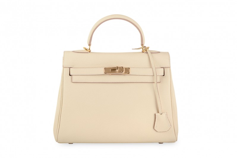 Сумка жіноча молочна з натуральної шкіри (007604)