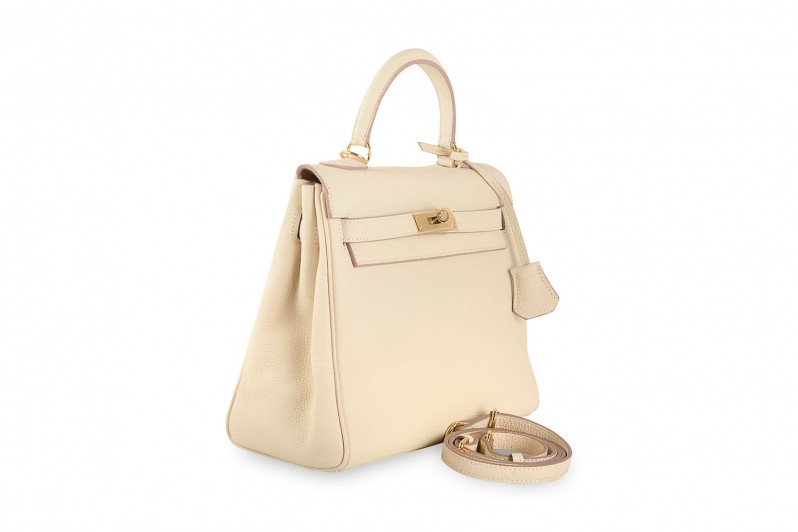 Сумка жіноча молочна з натуральної шкіри (007604)