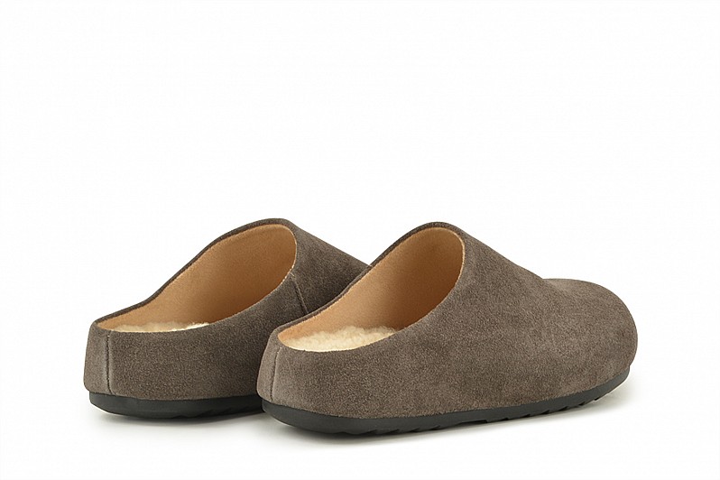 Мюлі коричневі з натуральної замши (008534)