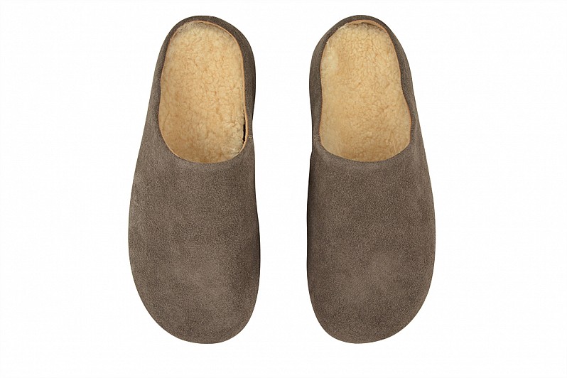 Мюлі коричневі з натуральної замши (008534)