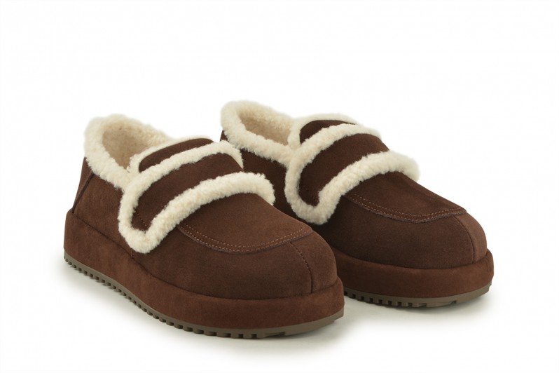 Туфлі жіночі коричневі з натуральної замши (008569)