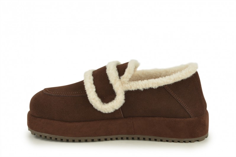 Туфлі жіночі коричневі з натуральної замши (008569)