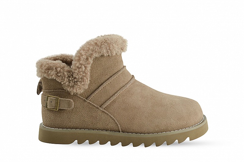 Черевики жіночі бежеві з натуральної замші (008532) Черевики жіночі бежеві з натуральної замші (008532)