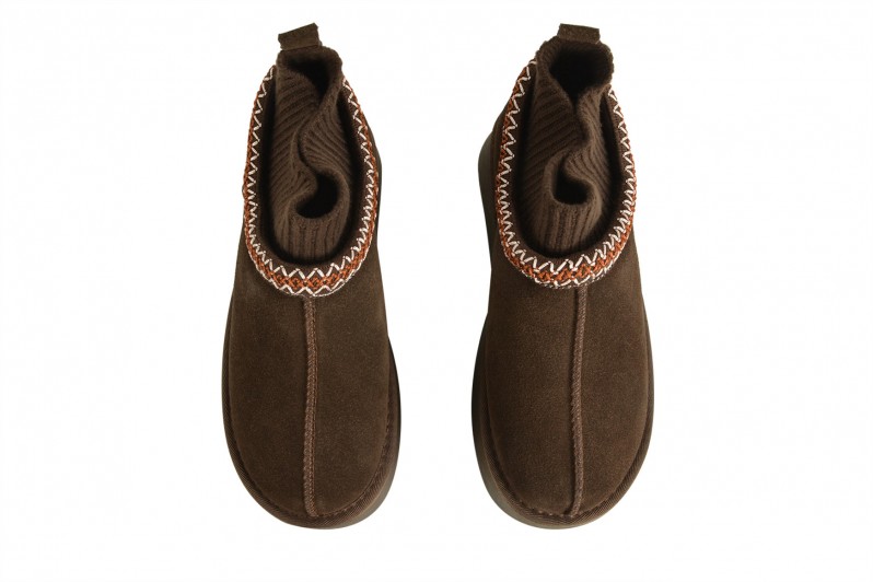 Уггі жіночі коричневі з натуральної замши (008657)