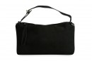Сумка жіноча чорна з натуральної замши (008659)