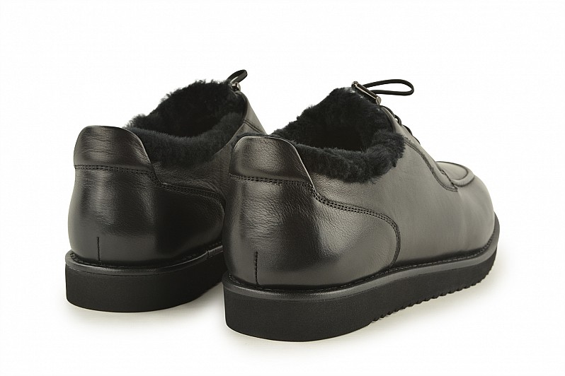 Туфлі чоловічі чорні з натуральної шкіри (008509)