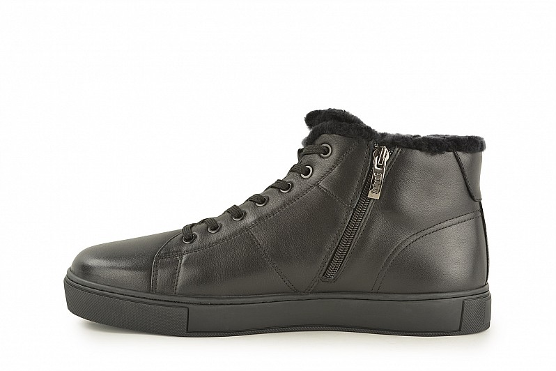 Черевики чоловічі чорні з натуральної шкіри (008512)