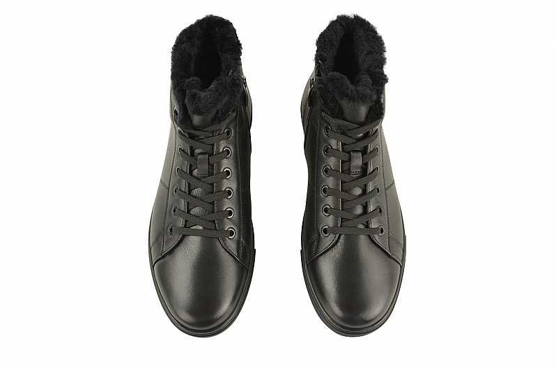 Черевики чоловічі чорні з натуральної шкіри (008512)