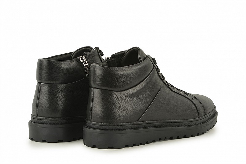 Черевики чоловічі чорні з натуральної шкіри (008516)