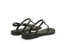 Сандалі жіночі чорні з силікону (009059)