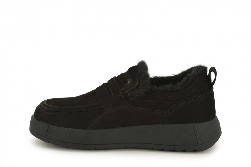 Туфлі жіночі чорні з нубука (008572)