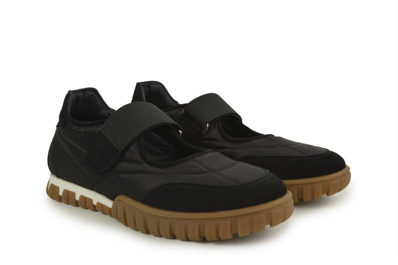 Кросівки жіночі чорні з натуральної замші, текстилю (008936)